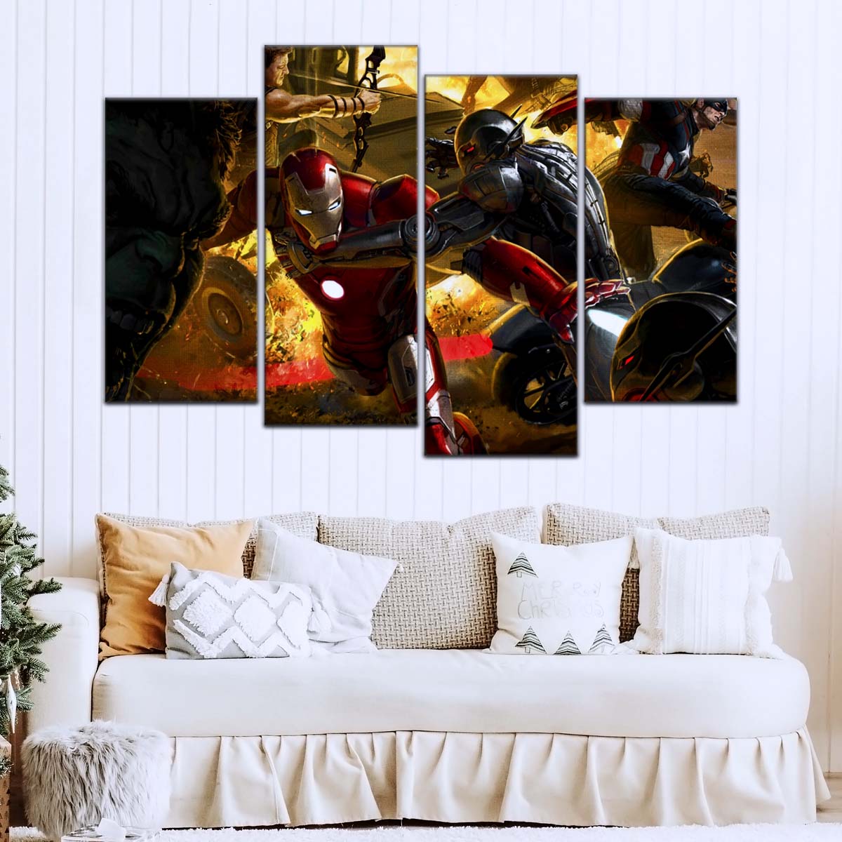 Marvel Wall Art - MCU5065 - Avengers Age of Ultron - Hulk - Clint Barton - Iron Man - Ultron - Black Widow - Captain America - Thor - Marvel Cinematic Universe Poster - Marvel Cinematic Universe Canvas