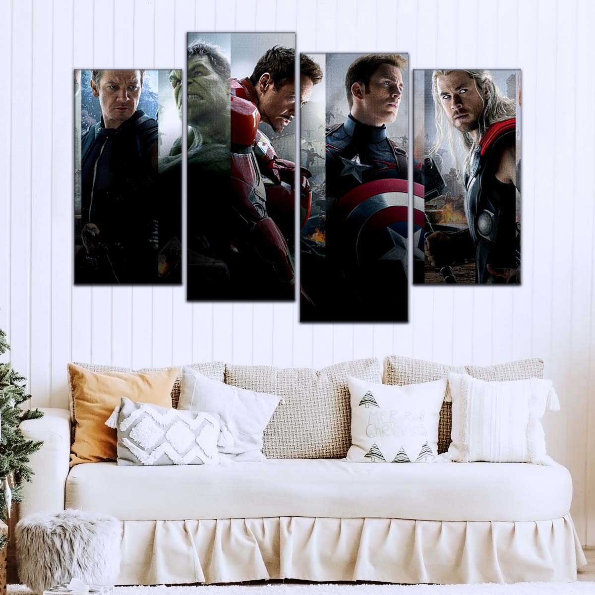 Marvel Wall Art - MCU5066 - Avengers Age of Ultron - Nick Fury - Clint Barton - Hulk - Iron Man - Captain America - Thor - Black Widow - Marvel Cinematic Universe Poster - Marvel Cinematic Universe Canvas