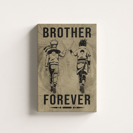 Naruto Canvas Wall Art - NA003 - Naruto Uzumaki - Sasuke Uchiha - Brother Forever