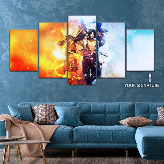 Naruto Canvas Wall Art - NA5008 - Naruto Uzumaki - Sasuke Uchiha