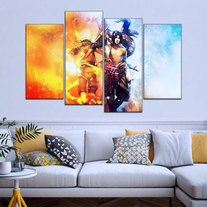 Naruto Canvas Wall Art - NA5008 - Naruto Uzumaki - Sasuke Uchiha