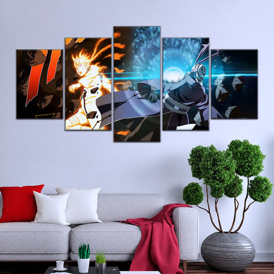 Naruto Canvas Wall Art - NA5011 - Naruto Uzumaki - Obito Uchiha Sage of Six Paths