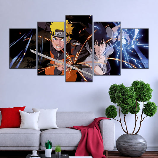 Naruto Canvas Wall Art - NA5013 - Naruto Uzumaki - Sasuke Uchiha
