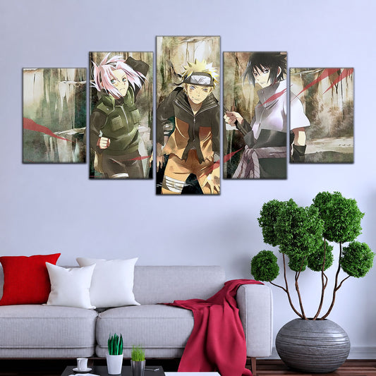 Naruto Canvas Wall Art - NA5017 - Sakura Haruno - Naruto Uzumaki - Sasuke Uchiha