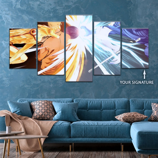 Naruto Canvas Wall Art - NA5020 - Naruto Uzumaki - Sasuke Uchiha