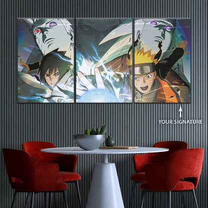 Naruto Canvas Wall Art - NA5021 - Naruto Uzumaki - Sasuke Uchiha - Obito - Madara