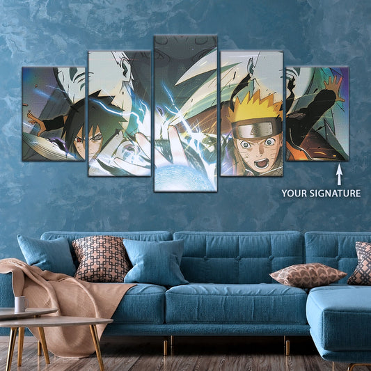 Naruto Canvas Wall Art - NA5021 - Naruto Uzumaki - Sasuke Uchiha - Obito - Madara