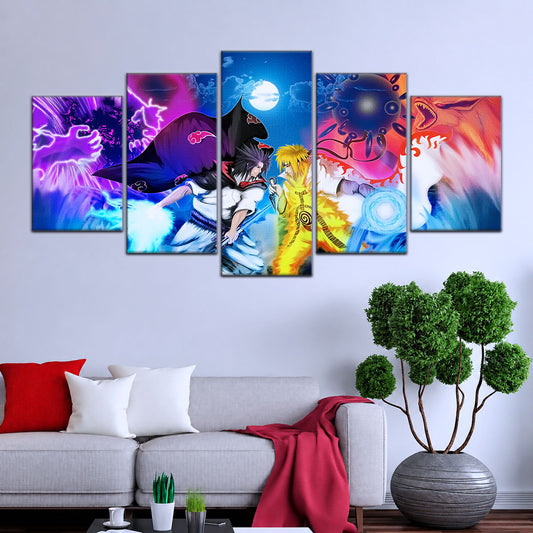 Naruto Canvas Wall Art - NA5023 - Naruto Uzumaki - Sasuke Uchiha