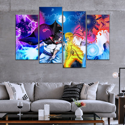 Naruto Canvas Wall Art - NA5023 - Naruto Uzumaki - Sasuke Uchiha