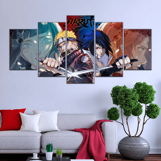 Naruto Canvas Wall Art - NA5024 - Sakura - Hinata - Naruto - Sasuke