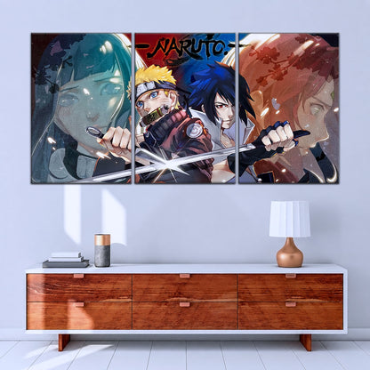 Naruto Canvas Wall Art - NA5024 - Sakura - Hinata - Naruto - Sasuke