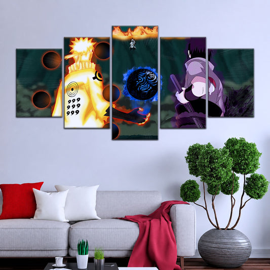 Naruto Canvas Wall Art - NA5056 - Naruto Uzumaki - Sasuke Uchiha