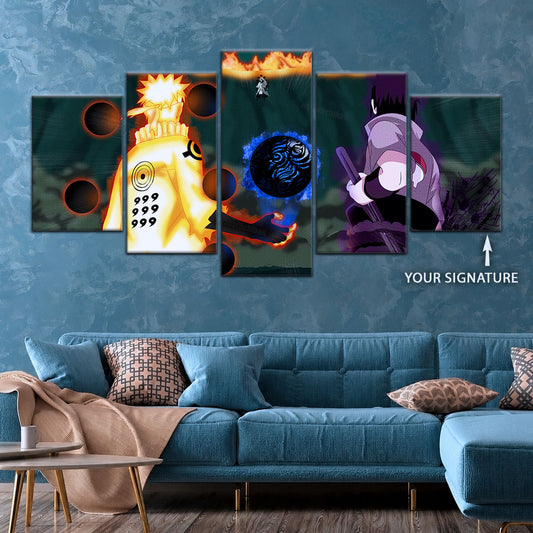 Naruto Canvas Wall Art - NA5056 - Naruto Uzumaki - Sasuke Uchiha