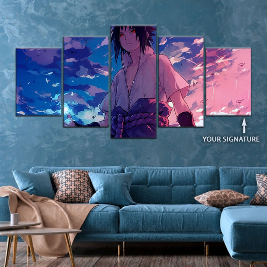 Naruto Canvas Wall Art - NA5059 - Sasuke Uchiha Sharingan & Chidori
