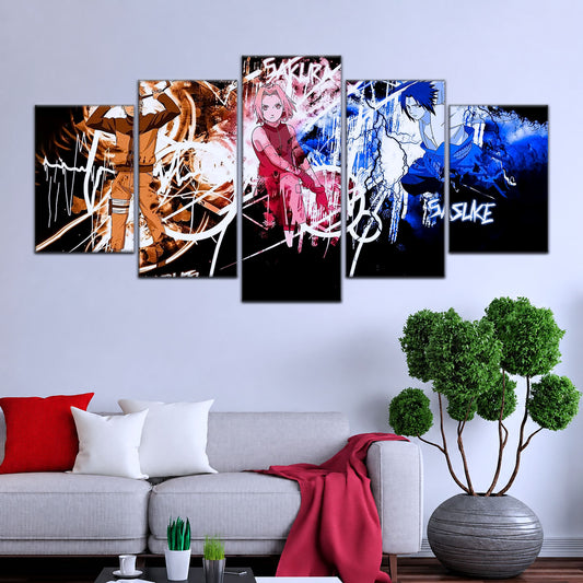 Naruto Canvas Wall Art - NA5060 - Uzumaki Naruto - Uchiha Sasuke - Sakura Haruno
