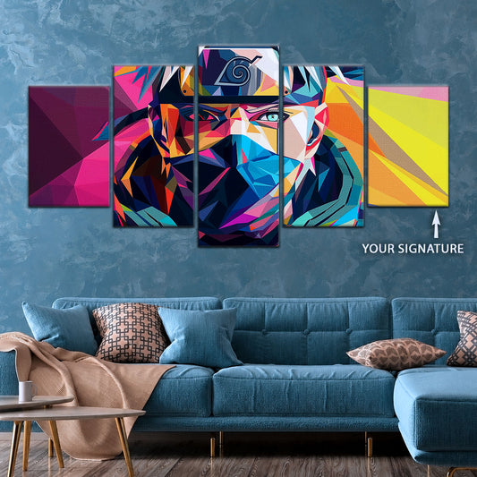 Naruto Canvas Wall Art - NA5080 - Kakashi Hatake Geometric