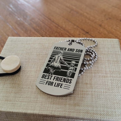 Naruto Dog Tag - Father And Son Best Friends For Life - Uzumaki Naruto  - Namikaze Minato - Naruto Necklace - Engrave Dog Tag