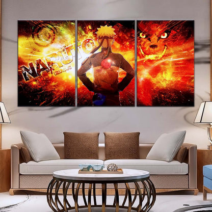 Naruto Wall Art - NA5004 - Kyūbi Power Naruto Uzumaki - Naruto Poster - Naruto Canvas