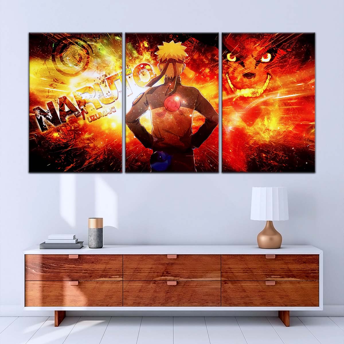 Naruto Wall Art - NA5004 - Kyūbi Power Naruto Uzumaki - Naruto Poster - Naruto Canvas