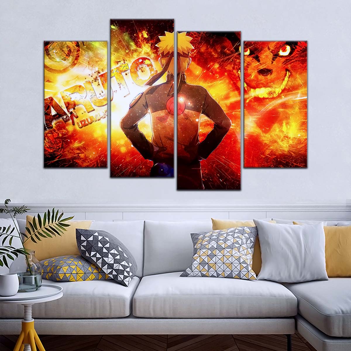 Naruto Wall Art - NA5004 - Kyūbi Power Naruto Uzumaki - Naruto Poster - Naruto Canvas