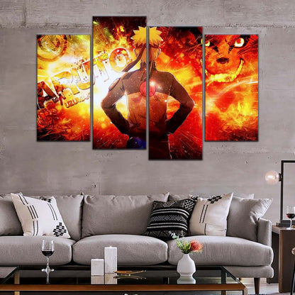 Naruto Wall Art - NA5004 - Kyūbi Power Naruto Uzumaki - Naruto Poster - Naruto Canvas