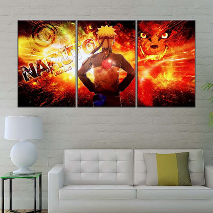Naruto Wall Art - NA5004 - Kyūbi Power Naruto Uzumaki - Naruto Poster - Naruto Canvas