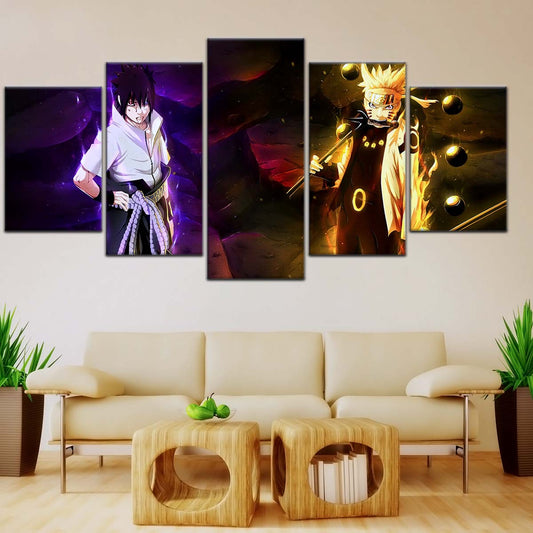 Naruto Wall Art - NA5005 - Naruto Uzumaki - Sasuke Uchiha - Naruto Poster - Naruto Canvas
