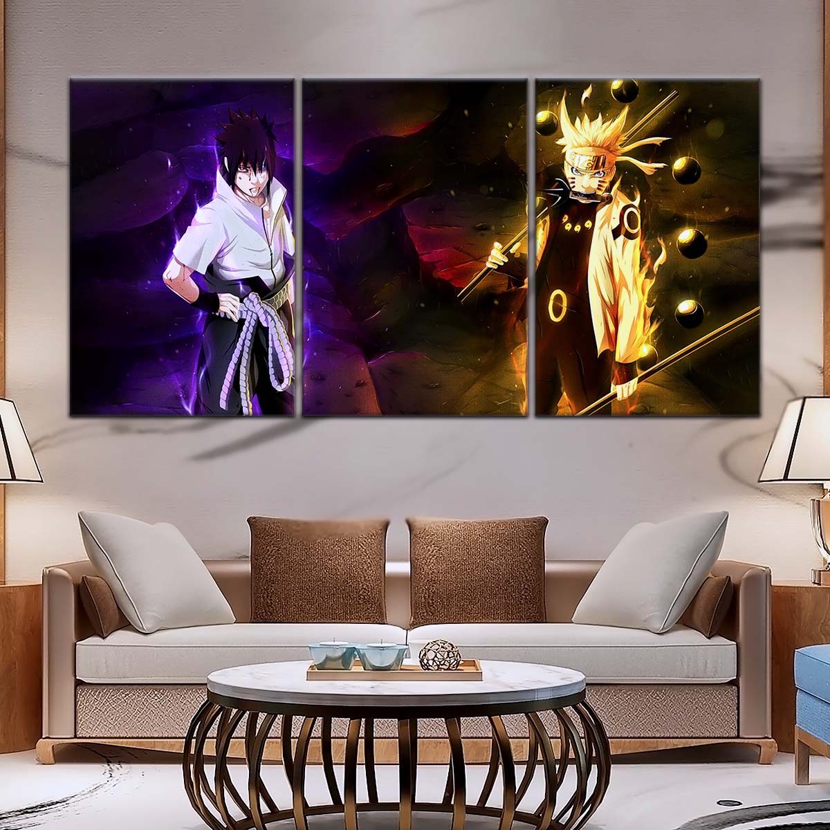 Naruto Wall Art - NA5005 - Naruto Uzumaki - Sasuke Uchiha - Naruto Poster - Naruto Canvas