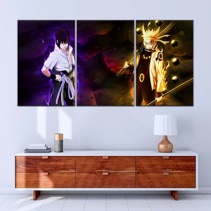 Naruto Wall Art - NA5005 - Naruto Uzumaki - Sasuke Uchiha - Naruto Poster - Naruto Canvas