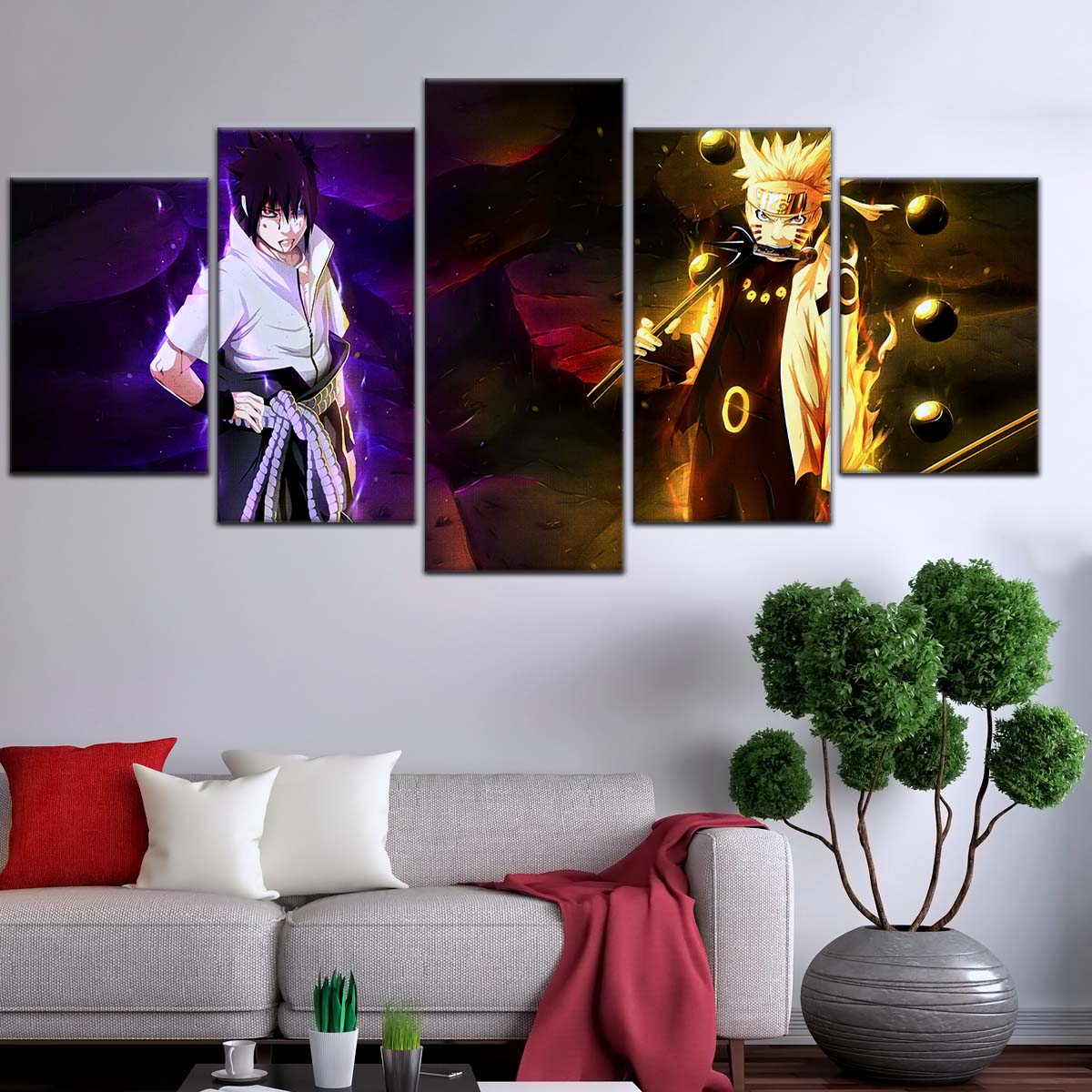Naruto Wall Art - NA5005 - Naruto Uzumaki - Sasuke Uchiha - Naruto Poster - Naruto Canvas