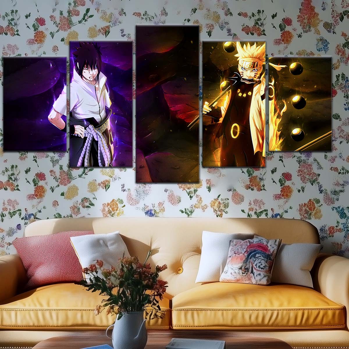 Naruto Wall Art - NA5005 - Naruto Uzumaki - Sasuke Uchiha - Naruto Poster - Naruto Canvas