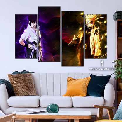 Naruto Wall Art - NA5005 - Naruto Uzumaki - Sasuke Uchiha - Naruto Poster - Naruto Canvas