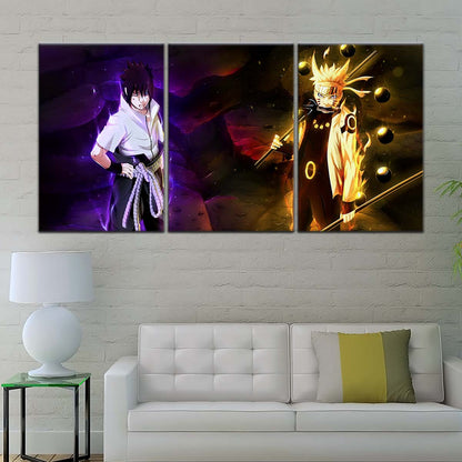 Naruto Wall Art - NA5005 - Naruto Uzumaki - Sasuke Uchiha - Naruto Poster - Naruto Canvas