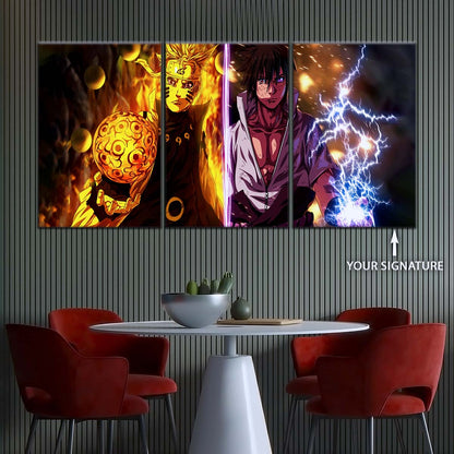 Naruto Wall Art - NA5006 - Naruto Uzumaki - Sasuke Uchiha - Naruto Poster - Naruto Canvas