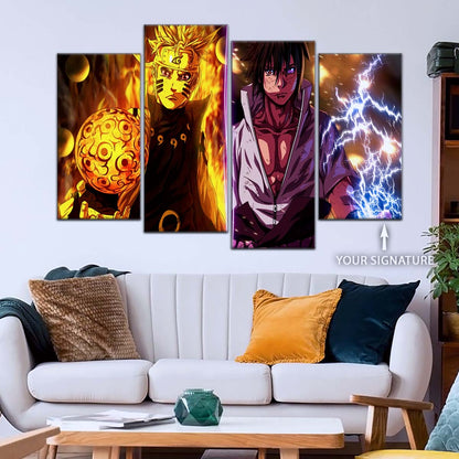Naruto Wall Art - NA5006 - Naruto Uzumaki - Sasuke Uchiha - Naruto Poster - Naruto Canvas