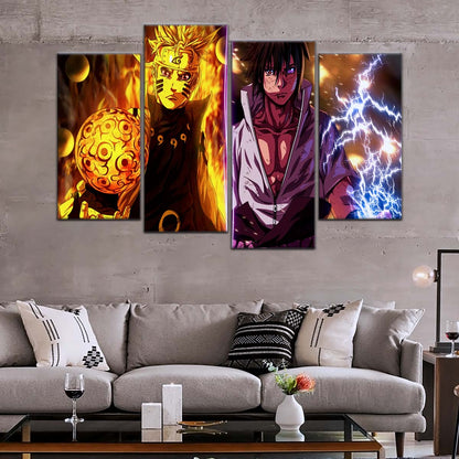 Naruto Wall Art - NA5006 - Naruto Uzumaki - Sasuke Uchiha - Naruto Poster - Naruto Canvas