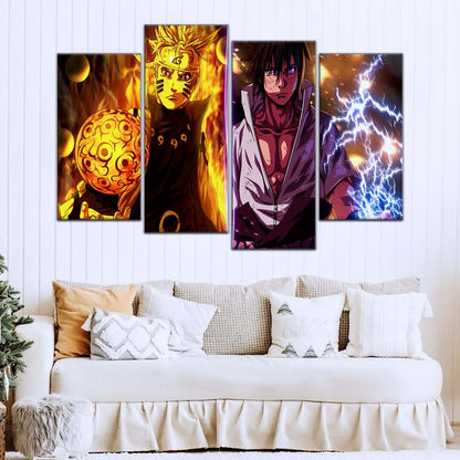 Naruto Wall Art - NA5006 - Naruto Uzumaki - Sasuke Uchiha - Naruto Poster - Naruto Canvas