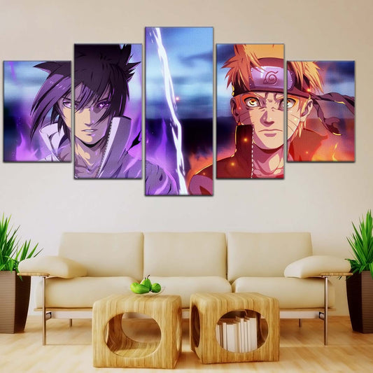 Naruto Wall Art - NA5007 - Naruto Uzumaki - Sasuke Uchiha - Naruto Poster - Naruto Canvas
