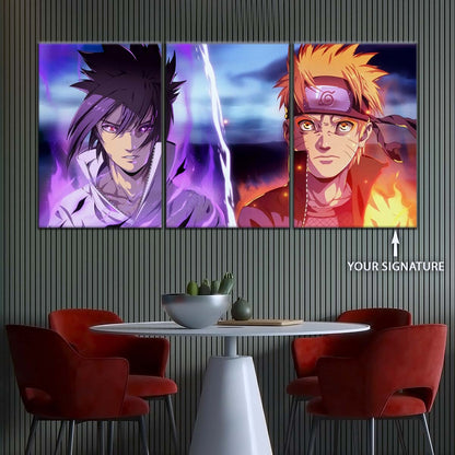 Naruto Wall Art - NA5007 - Naruto Uzumaki - Sasuke Uchiha - Naruto Poster - Naruto Canvas