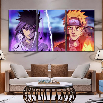 Naruto Wall Art - NA5007 - Naruto Uzumaki - Sasuke Uchiha - Naruto Poster - Naruto Canvas