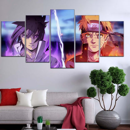 Naruto Wall Art - NA5007 - Naruto Uzumaki - Sasuke Uchiha - Naruto Poster - Naruto Canvas