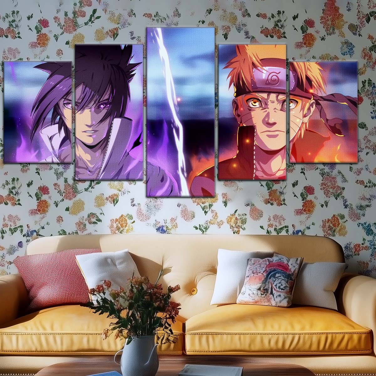 Naruto Wall Art - NA5007 - Naruto Uzumaki - Sasuke Uchiha - Naruto Poster - Naruto Canvas