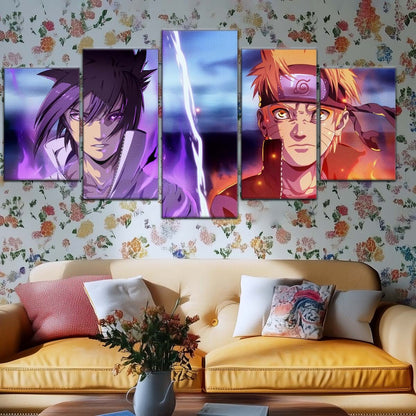 Naruto Wall Art - NA5007 - Naruto Uzumaki - Sasuke Uchiha - Naruto Poster - Naruto Canvas