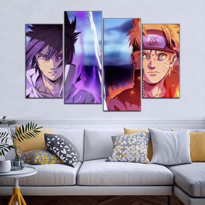 Naruto Wall Art - NA5007 - Naruto Uzumaki - Sasuke Uchiha - Naruto Poster - Naruto Canvas