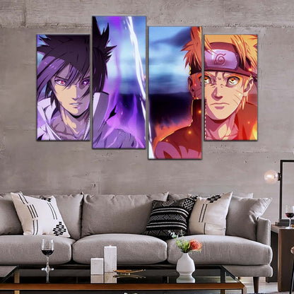 Naruto Wall Art - NA5007 - Naruto Uzumaki - Sasuke Uchiha - Naruto Poster - Naruto Canvas