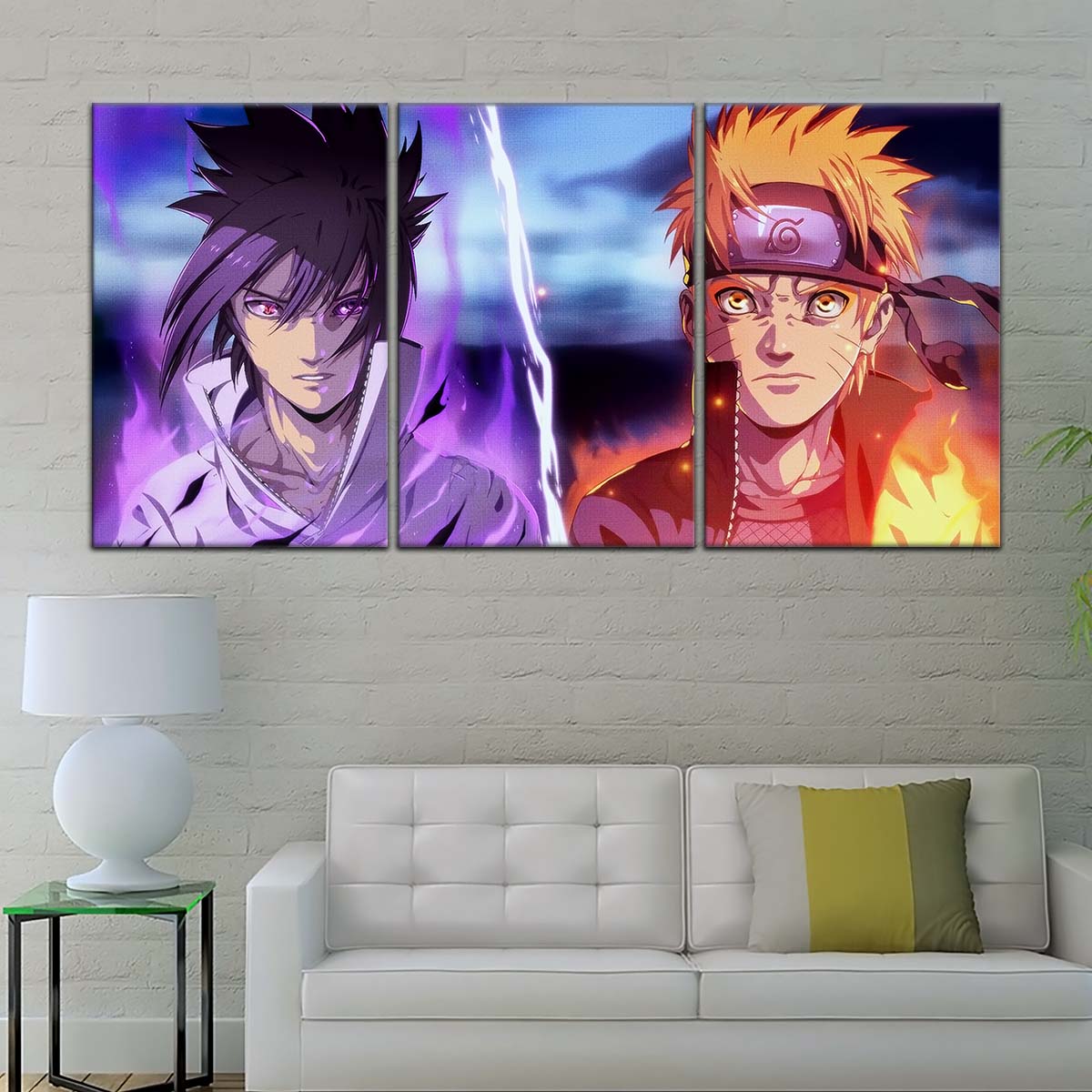 Naruto Wall Art - NA5007 - Naruto Uzumaki - Sasuke Uchiha - Naruto Poster - Naruto Canvas