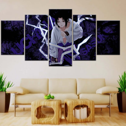 Naruto Wall Art - NA5047 - Sasuke Uchiha - Epic Naruto Anime Power Unleashed - Naruto Poster - Naruto Canvas