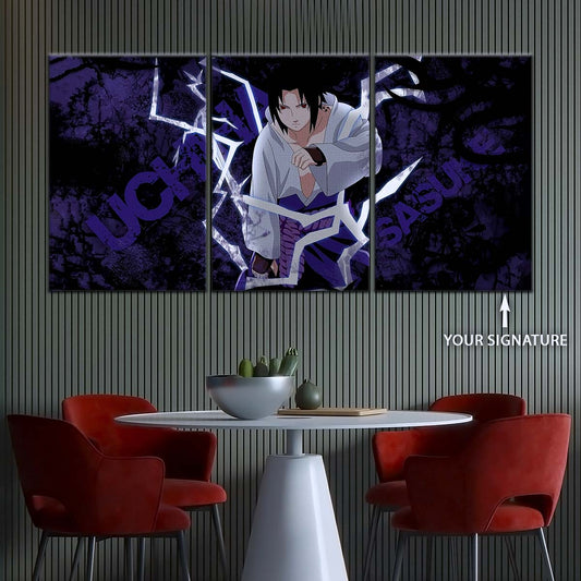 Naruto Wall Art - NA5047 - Sasuke Uchiha - Epic Naruto Anime Power Unleashed - Naruto Poster - Naruto Canvas