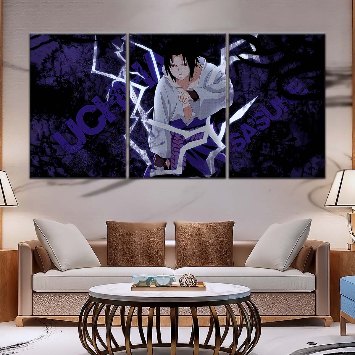 Naruto Wall Art - NA5047 - Sasuke Uchiha - Epic Naruto Anime Power Unleashed - Naruto Poster - Naruto Canvas