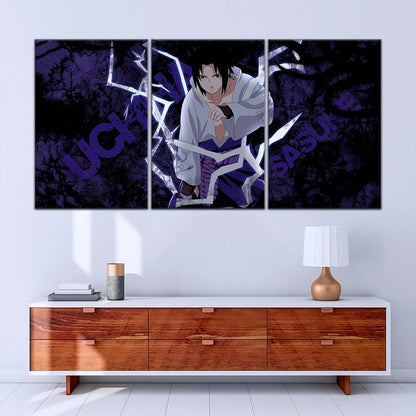 Naruto Wall Art - NA5047 - Sasuke Uchiha - Epic Naruto Anime Power Unleashed - Naruto Poster - Naruto Canvas